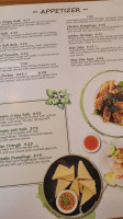 Thai Cottage menu