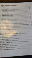 Tommy Sushi menu