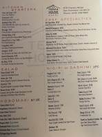 Tekka Japanese menu