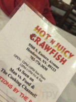 Hot N Juicy Crawfish menu