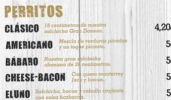 Eluno Urban Food menu