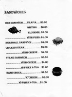 Pitt's Place menu