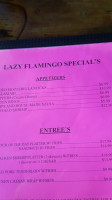 Lazy Flamingo menu