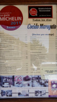 La Peseta menu