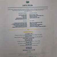 Mi Candelita menu