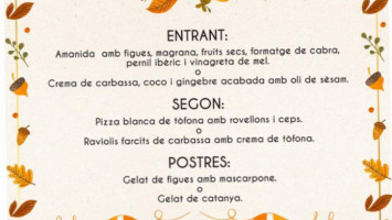 Pizzeria Estrac menu