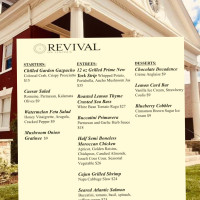 Revival On Lincoln menu