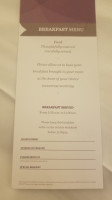 Hyatt Regency Pittsburgh International Airport menu