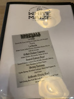 White Maize menu