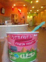 Tutti Frutti Frozen Yogurt inside