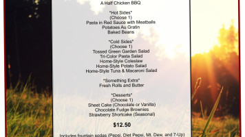 Merritt Estate Winery menu