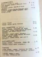 Carlos's Kitchen menu