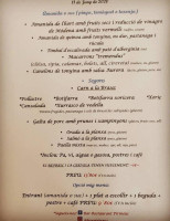 Bar Restaurant Pirineus menu