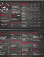Pizza La Fine Pointe menu