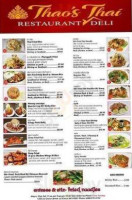 Thao's Thai And Deli menu