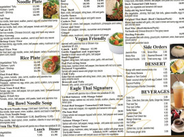 Eagle Thai Cuisine menu