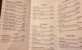 Rice House Thai Takeaway menu