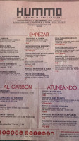 Hummo The Clandestine Grill Company Castilleja De La Cuesta menu