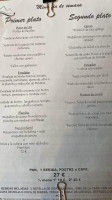 -sidrería El Ibón En Cerceda menu