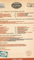 Vermuteria La Gloria menu