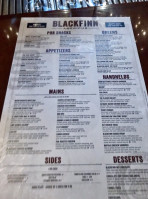 Blackfinn American Saloon menu