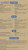 Blue Pan Pizza menu