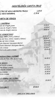 Santa Cruz De La Seros menu