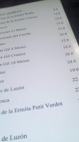 Bar Restaurante Domingo Ceuti menu