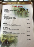 Toro Sushi menu