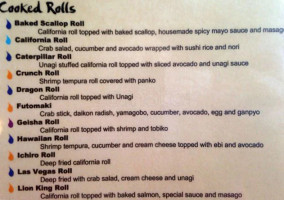 Blue Island Sushi And Roll menu