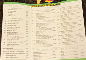 Oec Japanese Express menu