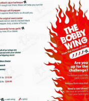 Wings Tap Grill menu