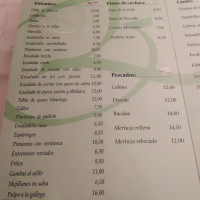 Bar-restaurante José menu