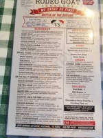 Rodeo Goat menu