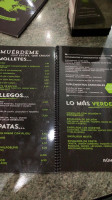 Terraza Los Huertos menu