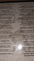 Danielle's Crêperie menu