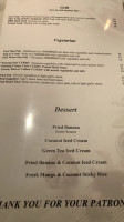 Haad Thai menu