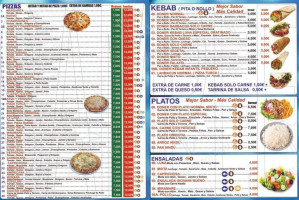 Pizzeria Kebab Luna Cox menu