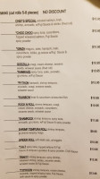 Fuji's Grill Sushi Vancouver menu