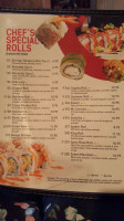 Mizu Sushi menu