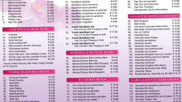 Orchidee VOF menu
