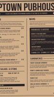 Uptown Pubhouse menu