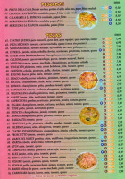 Pizzería Tigaray menu