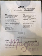 Marjie's Grill menu