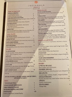 Indianola menu