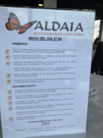 Aldaia menu