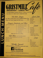 Gristmill Cafe menu