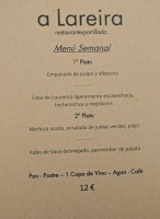 A Lareira menu