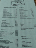 Strandpaviljoen Paal 29 menu