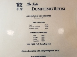 La Salle Dumpling Room menu